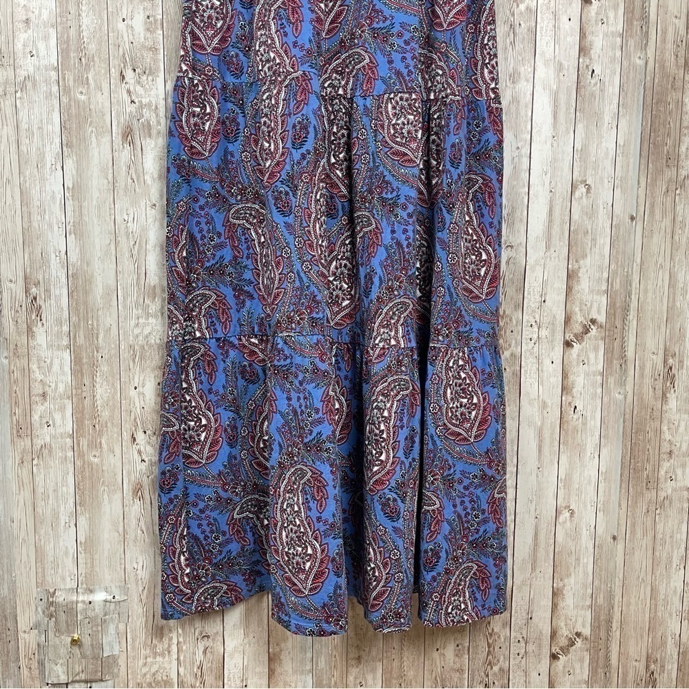 Talbots Paisley Print Tiered Midi Sleeveless Dress Size XL Women - Picture 5 of 11